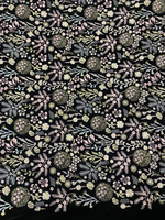 Tissu en velours brodé élégant pour la mode nuptiale, robes de soirée, vêtements de créateurs et production de vêtements