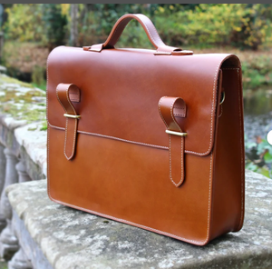 <b>Personalised</b> Real Leather Mens Briefcase Laptop <b>Bag</b> Messenger <b>Bag</b> Office Shoulder <b>Bag</b> Gifts for Him Computer Sling - Product Image 2