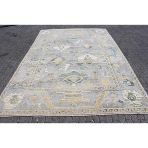 พรมวินเทจขนาดใหญ่พิเศษ 9.7x14.5 ฟุต (297x442 ซม.) พรมขนสัตว์สีเทาตุรกี - Product Image 1