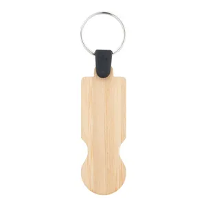 Portachiavi Ecologico BooCart EU in Bambù, Gadget in Legno - Product Image 2