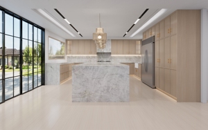 <span class=keywords><strong>Meuble</strong></span> de <span class=keywords><strong>cuisine</strong></span> shaker en bois massif à cadre étroit de conception personnalisée 3D haut de gamme - Product Image 4