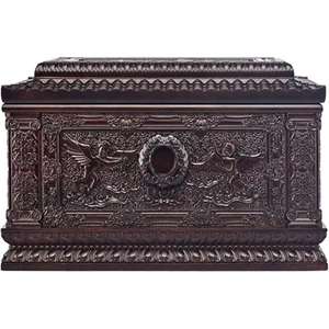 Urnas de ceniza de cremación de madera de estilo europeo para adultos Urnas de madera grabadas únicas personalizables DE LA India - Product Image 3