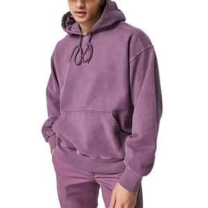 Chándal personalizado para hombre al por mayor, última moda, ropa informal, chándal de color sólido desteñido al sol lavado con ácido para hombre con servicio OEM - Product Image 4