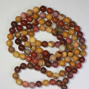 Perles de jaspe mookaite naturel Beadsnfashion, rondes, 8 mm, pour la fabrication de colliers, bracelets et boucles d'oreilles - Product Image 1