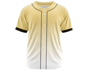 Maillots de baseball personnalisés en gros pour clubs, 100 % polyester, avec logo imprimé, respirants, à rayures, à séchage rapide, uniformes à manches courtes - Product Image 6