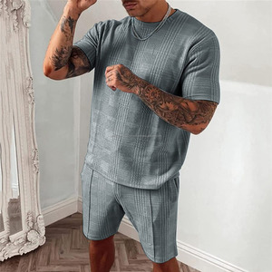 Ensemble décontracté sur mesure pour homme, coupe-vent streetwear, ensemble 2 pièces pour l'été, t-shirt et short unisexe, séchage rapide, haute qualité - Product Image 4