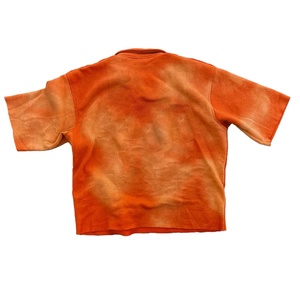 Camiseta de Manga Corta 100% Algodón, Casual, Lavado Ácido, Transpirable, Antiarrugas, Antiretráctil, con Logotipo Personalizado, Estilo Vintage, Tejido de Punto, Talla Grande - Product Image 5