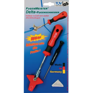 <b>Putty</b> Knife Set-Fugenmeister Delta 1 Joint Cutter with Scraper and Replacement Blade - Product Image 3