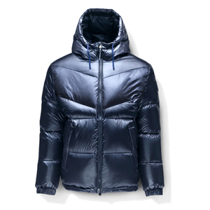 Veste bouffante respirante de haute qualité pour hommes saison d'hiver grande taille à manches longues fermeture à glissière sur toile imprimée imperméable - Product Image 6