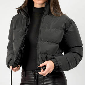 Chaquetas acolchadas para mujer, estilos más nuevos, chaquetas acolchadas con cremallera personalizadas, chaquetas cortas de burbujas para mujer - Product Image 4