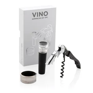 Personalized 3-Piece Wine Sommelier <b>Set</b> Premium <b>Beverage</b> <b>Serving</b> Gadgets - Product Image 6