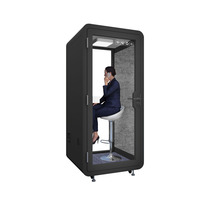 Cabina de Sonido Prefabricada Moderna de Acero Giratoria Insonorizada de Alta Calidad y Más Vendida para Dormitorio Principal, Hospital, Escuela