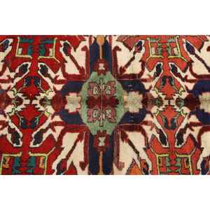 Alfombra Turca, Alfombra Vintage de 6.5x10.8 pies, Alfombra de Lana con Diseño Floral Rojo - Product Image 5