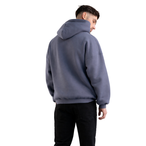 Sudadera con Capucha Extra Grande para Hombre, Estilo Obsidiana, 50% Algodón, 50% Poliéster, Hombros Caídos, Estilo Urbano, Corte Holgado, Sudadera de Invierno - Product Image 6