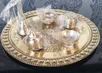 Meilleure vente Top qualité en laiton Pooja Thali ensemble pour la maison Temple Pooja Thali décoratif en laiton Pooja articles pour cadeau pour la décoration