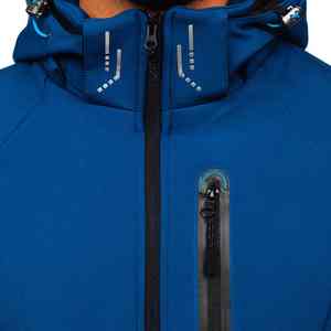 Veste d'hiver décontractée en molleton épais avec broderie de logo personnalisé, respirante, grande taille, à capuche, fermeture éclair, coupe-vent, pour le froid - Product Image 4