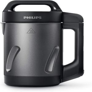 Philips Viva Collection SoupMaker, 1.2 L, fait 2-4 portions, 6 programmes prédéfinis, noir et acier inoxydable (HR2204/70) - Product Image 1