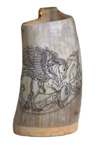 Jarra de Cerveza Vikinga de Cuerno de Buey Pulido de Estilo Vintage de la Mejor Calidad, Duradera, Inspirada en el Cuerno de Búfalo, Estilo Animal, Artesanía Natural - Product Image 3