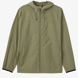 Veste coupe-vent d'hiver pour homme, personnalisable, en toile imperméable, respirante, à séchage rapide, avec capuche, légère, style streetwear - Product Image 4