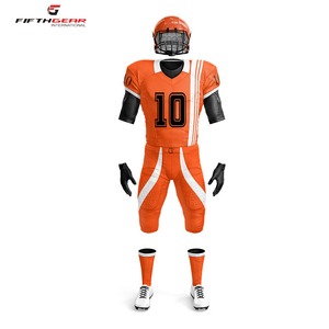 Uniforme personalizado de fútbol americano de alta calidad, superventas, talla XL, transpirable, técnica de sublimación corta, camisetas con patrón de números - Product Image 1