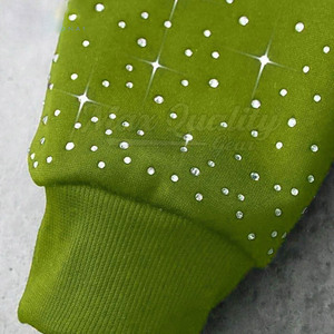 Prix raisonnable, service OEM, sweats à capuche pour hommes en coton 100% avec strass, style unique, respirant, streetwear de haute qualité - Product Image 5
