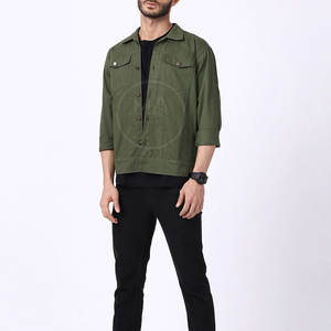 Chaqueta vaquera para hombre al mejor precio, chaqueta vaquera teñida lisa, chaqueta vaquera de color personalizada cómoda, chaqueta de invierno a la venta - Product Image 5