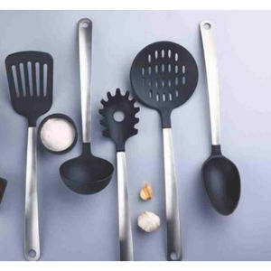 Ensemble de service alimentaire élégant en acier inoxydable noir fêtes de mariage couverts polis en miroir ustensiles de cuisine de qualité supérieure fournitures de table - Product Image 2