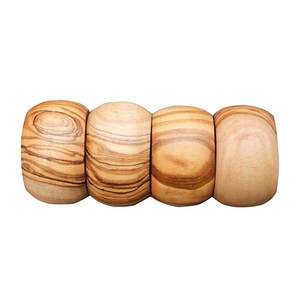 Ronds de serviette en bois rustiques de haute qualité en bois naturel avec écorce d'arbre pour décor de table d'hôtel ou de restaurant de mariage PAR HF CRAFTS - Product Image 3