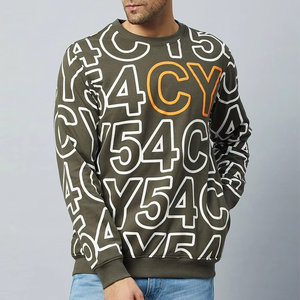 Sudadera de Hombre de Algodón 100% con Forro Polar, Corte Regular, Color Sólido, Bordado Digital, Transpirable, Nueva Colección 2026 - Product Image 4