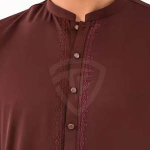 Hombres islámico Shalwar Kameez musulmán ropa tradicional diseño personalizado tela de algodón OEM suministro de fábrica - Product Image 4
