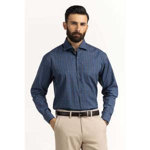 Camisas de Vestir Modernas 100% Algodón FS-CHK25-249, Camisas Casuales de Negocios a Rayas, Corte Slim, Popelina, Manga Larga, Talla 3XL - Product Image 3