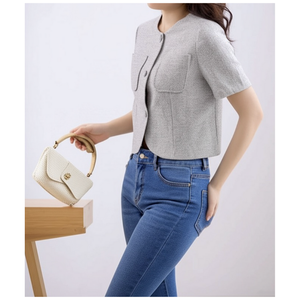 Mode féminine Vietnam Custom Fit Blazer pour femme Fabricant de vêtements OEM ODM Fourniture de vêtements - Product Image 5