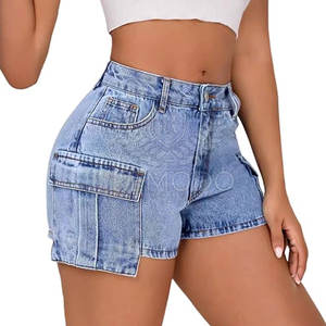 Shorts Cargo de Algodón Transpirable de Cintura Alta para Mujer, Estilo Urbano, con Bolsillos Utilitarios para Uso en Exteriores - Product Image 4