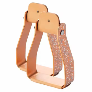 Paire d'étriers d'équitation pour la sécurité à cheval, construction solide, conception antidérapante, équipement de protection de la cheville - Product Image 5