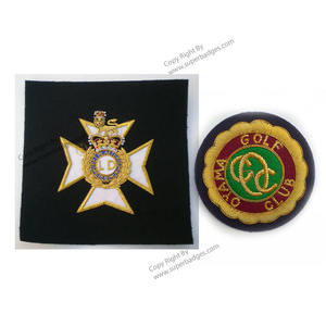Custom Soccer Football Rugby Golf Sport Club Logo School Uniform Woven <b>Badge</b> Logo Custom Patches Embroidered <b>Badge</b> Patches - Product Image 1