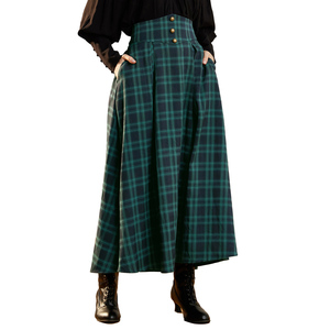 Custom <strong>Women</strong> Renaissance Swing <strong>Skirt</strong> Elastic Waist Flared A-Line Maxi Winter Plaid <strong>Tartan</strong> <strong>Skirt</strong> <strong>Women</strong> - Product Image 4