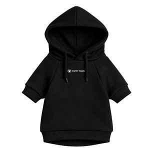 Sweat-shirt à capuche noir en polaire douce pour chien, pull confortable et chaud pour l'hiver, pour chiens de petite et moyenne taille, pour l'extérieur - Product Image 4