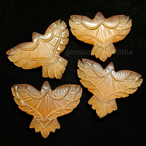 Đào <span class=keywords><strong>Moonstone</strong></span> EAGLE khắc đá quý, tự nhiên <span class=keywords><strong>Moonstone</strong></span> EAGLE Shape đá quý, Loose đá khắc cho mặt dây chuyền làm ý tưởng, 40 mét - Product Image 5