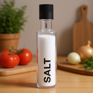 Moulin à sel transparent Bisetti 20 cm, modèle 6950S, moulin à poivre de qualité supérieure - Product Image 3