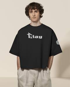 T-shirt de sueur en éponge française 100% coton pour hommes 300 GSM poids lourd surdimensionné pour le confort et le style - Product Image 1