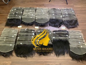 Extensiones de pelo vietnamita de encaje suizo HD prearrancado frontal HD 100% cabello humano crudo - Product Image 6