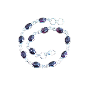 Handmade Classical <b>Bracelet</b> 925 Solid Silver Jewelry For Women 925 Sterling Silver Garnet Gemstone <b>Boho</b> Style <b>Bracelet</b> Gift For - Product Image 1