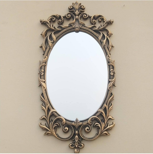 Miroir mural en laiton doré de qualité supérieure au design moderne, miroir décoratif pour salon, fournisseurs en gros - Product Image 6