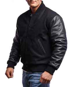 Chaqueta Varsity de Invierno 2025 con Diseño Moderno, Cierre de Cremallera, Relleno de Algodón, Transpirable para Hombre, Piel de Oveja Auténtica - Product Image 2
