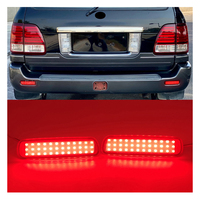Maictop LED Réflecteur de pare-chocs arrière Lampe de freinage Avertissement de stationnement de voiture Lanterne arrière pour Toyota Land Cruiser LC100 LX470 SUV