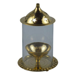 Industrial Brass Metal Oil Diya for Best Prayer Decor <b>Temple</b> Decor Oil Diya With Plated Finishing Design Diya Stand - Product Image 1