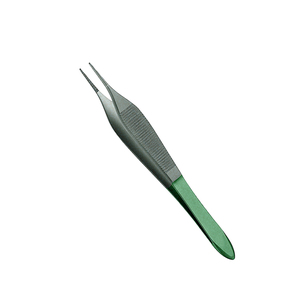 Pinzas de vendaje ADSON MICRO de alta calidad, pinzas rectas, delicadas, dentadas, de titanio, 125mm, 4,34 ", pinzas de tejido TC Adson - Product Image 1