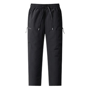 Men's 100% Cotton <b>Thermal</b> Work <b>Pants</b> Elastic Waist Canvas Waterproof Windproof Formal Trousers for Outdoor - Product Image 2