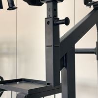 Machine de musculation professionnelle PowerX Viking Press à charge libre pour l'entraînement des épaules