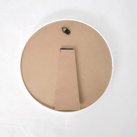 Support de table rond blanc de 20 cm pour enfants, pour travaux manuels, pastels à l'huile, présentoir de bureau, cadre photo décoratif en PVC plastique